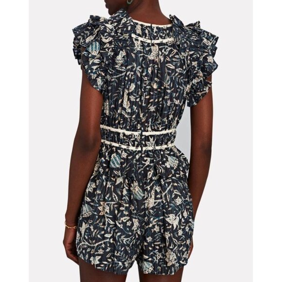 ULLA JOHNSON Women's Endah Playsuit Size 2 In Rainforest - Picture 2 of 7